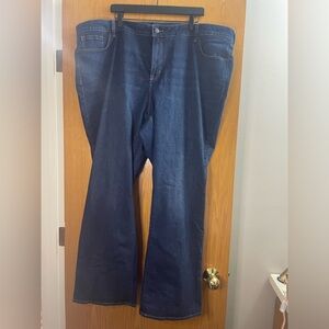 Old Navy Dark Blue Bootcut Jeans Plus Size 26